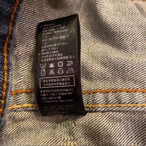 2.1 Blue Jean Jacket Girls Size Large - Picture 6 of 15